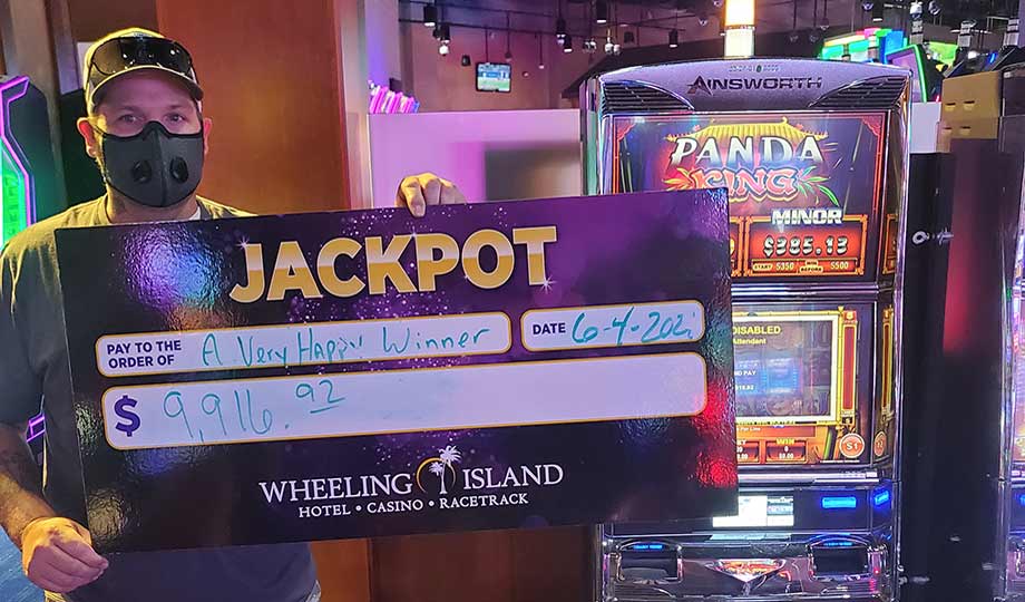 Jackpot winner, won $9,916 at Wheeling Island Casino