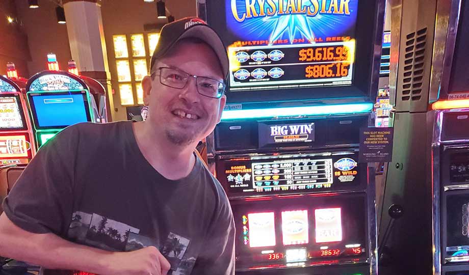 Jackpot winner, Phillip, won $9,658 at Wheeling Island Casino