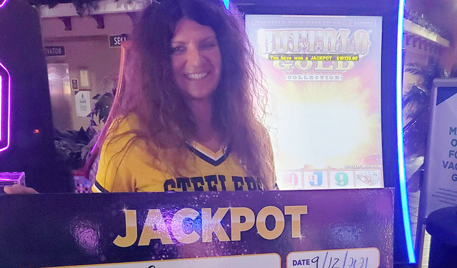 Jackpot winner, Dawn, won $10,140 at Wheeling Island Casino