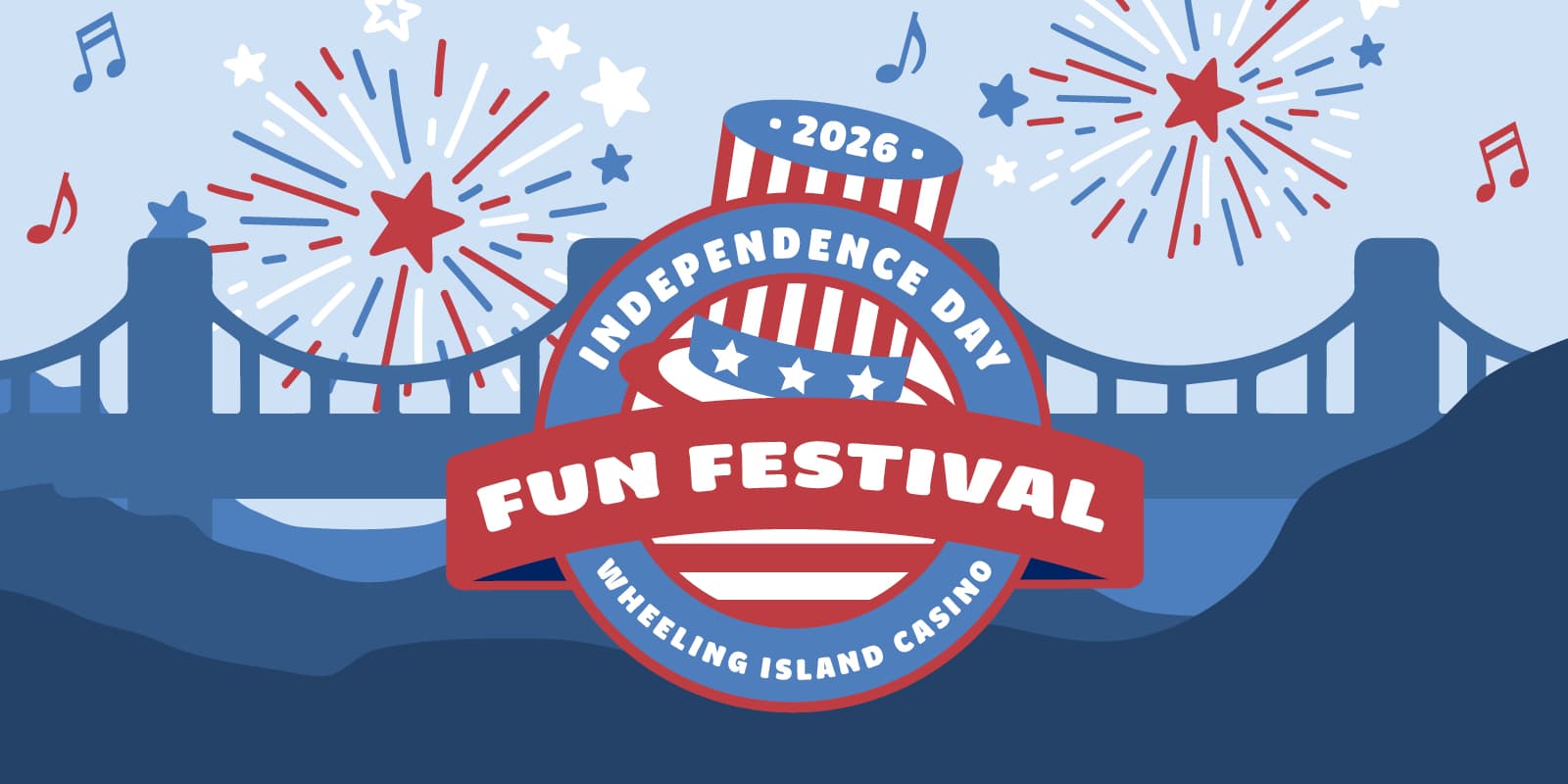 2026 Independence Day Fun Festival at Wheeling Island Casino