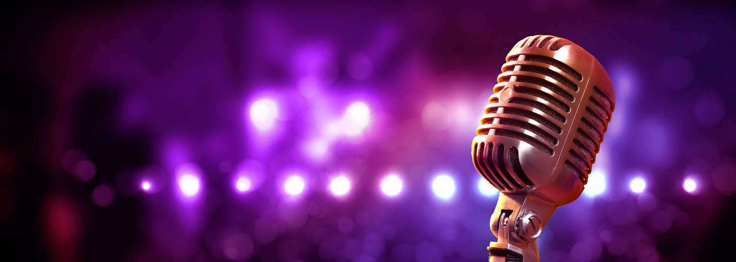 Microphone on a stage | Live entertainment at Wheeling Island